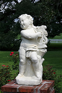 CHERUB, ange, statue de jardin, figurines jardins, sculpture, statue de, amour