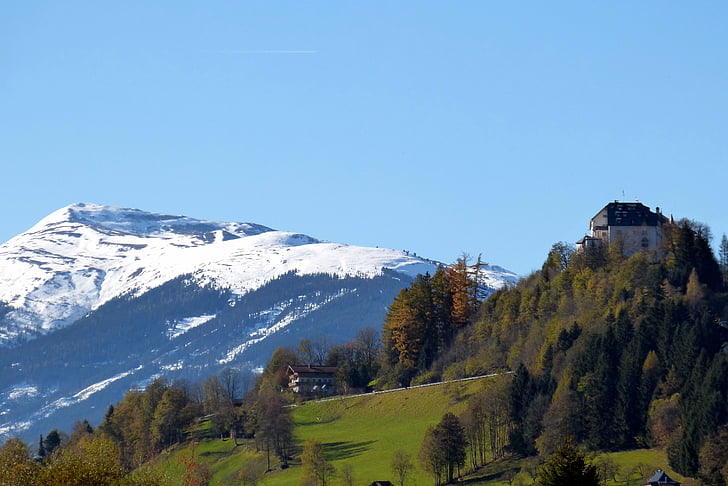 Wildkogel, Alpes de Kitzbühel, mittersill fermé, automne, paysage, Pinzgau