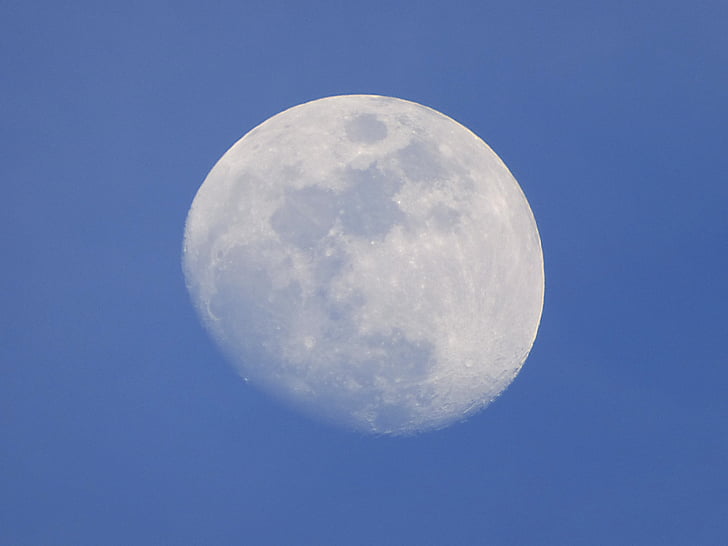 Månen, Månens dag, kratere, detaljer, Sky moon, Sky, cirkel