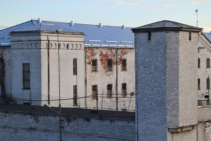 Letland, Daugavpils, gevangenis, het platform, cel, detentie, bewaakt