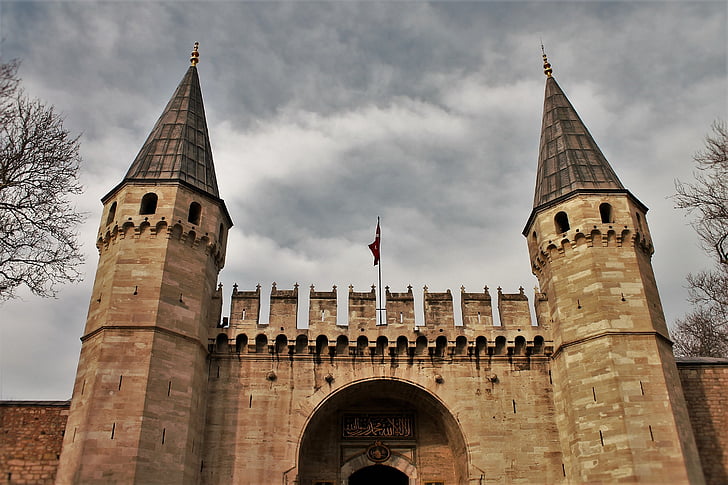 Mosquée, Istanbul, Turquie, minaret de, Islam, voyage, musulmane