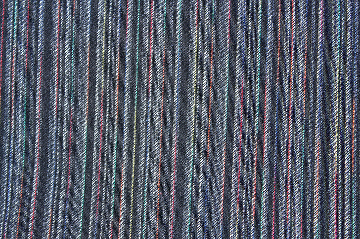 Stripe, arrière-plan, bleu, blanc, noir, textile, texture