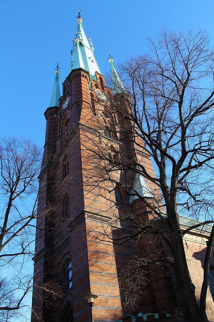 Klára templom, templom, gyönyörű, Imádkozzatok, ima, svéd, Stockholm