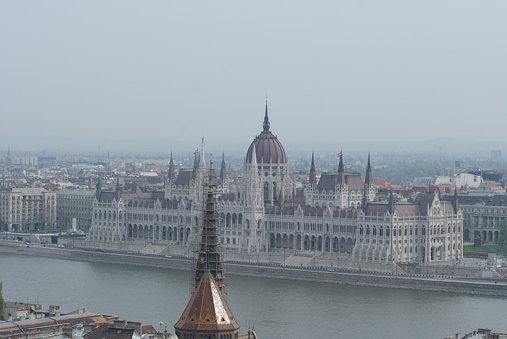 Budapeštas, Parlamentas, Dunojaus, upės, miesto peizažas, Vengrija