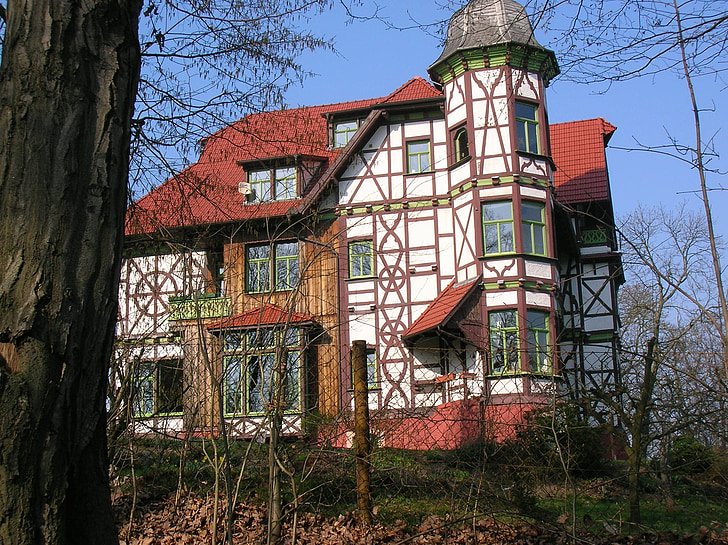 Eisenach, fachwerkhaus, hjem, arkitektur
