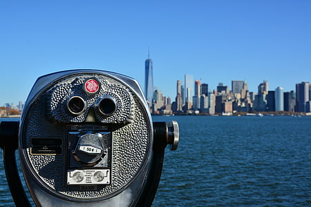New york, názory, mrakodrap, Panorama, budovy, město, městský