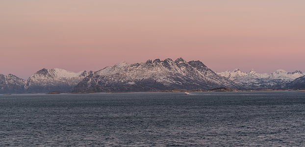 Norja, risteily, Sunrise, Fjord, matkustaa, vesi, maisema