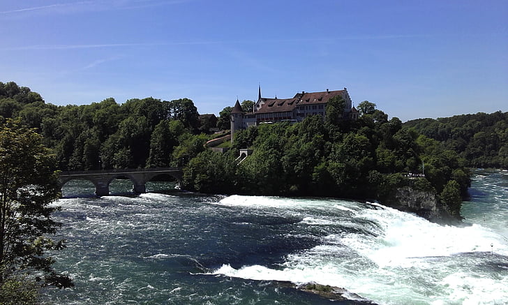 Rheinfall, Rhein, Europa, Cachoeira, água