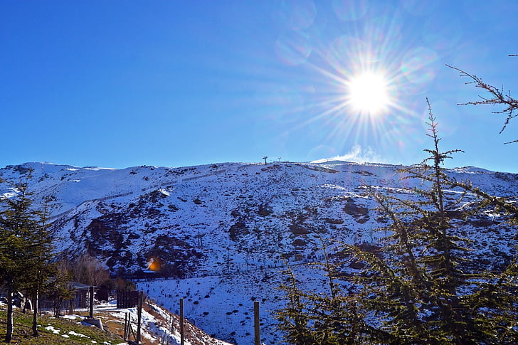 Sierra nevada, Granada, śnieg, Pico-veleta, Sierra nevada, góry