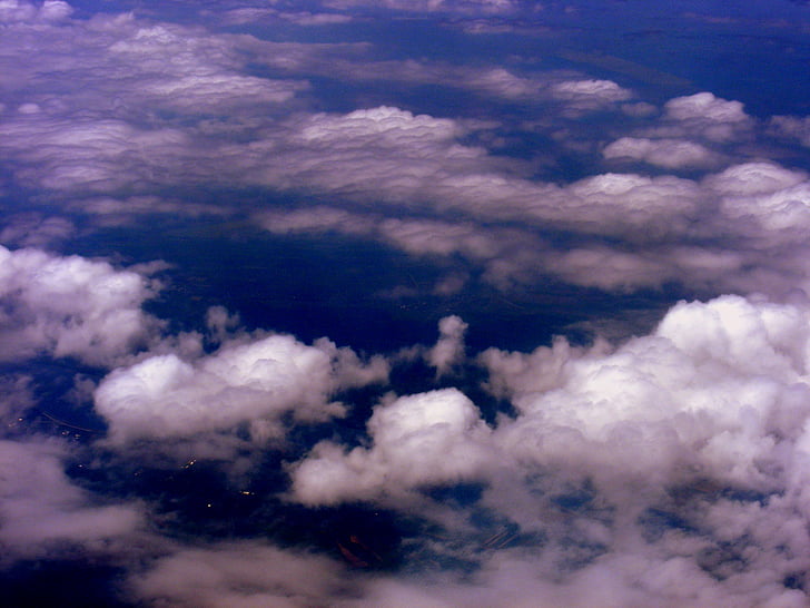 cloud, sky, day, blue, the haze, altitude, nature