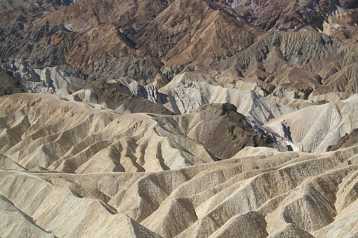 Death valley, Zabriskie point, Verenigde Staten, Californië