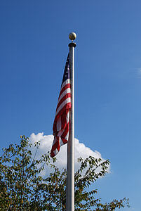 Ameryka, Flaga, patriotyczne, Stany Zjednoczone, Dom, Symbol, niezależność