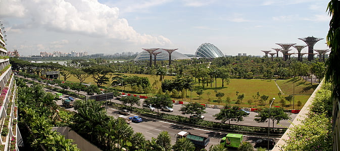 Singapore, tuinen langs de baai, Botanische, Park, Toerisme