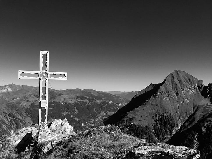 gaulkopf, Zillertal, Ginzling, hegyek, alpesi, Ausztria, álom nap