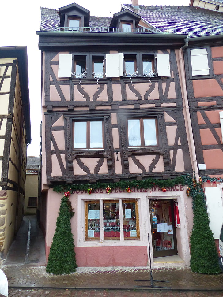 old town, colmar, truss, historically