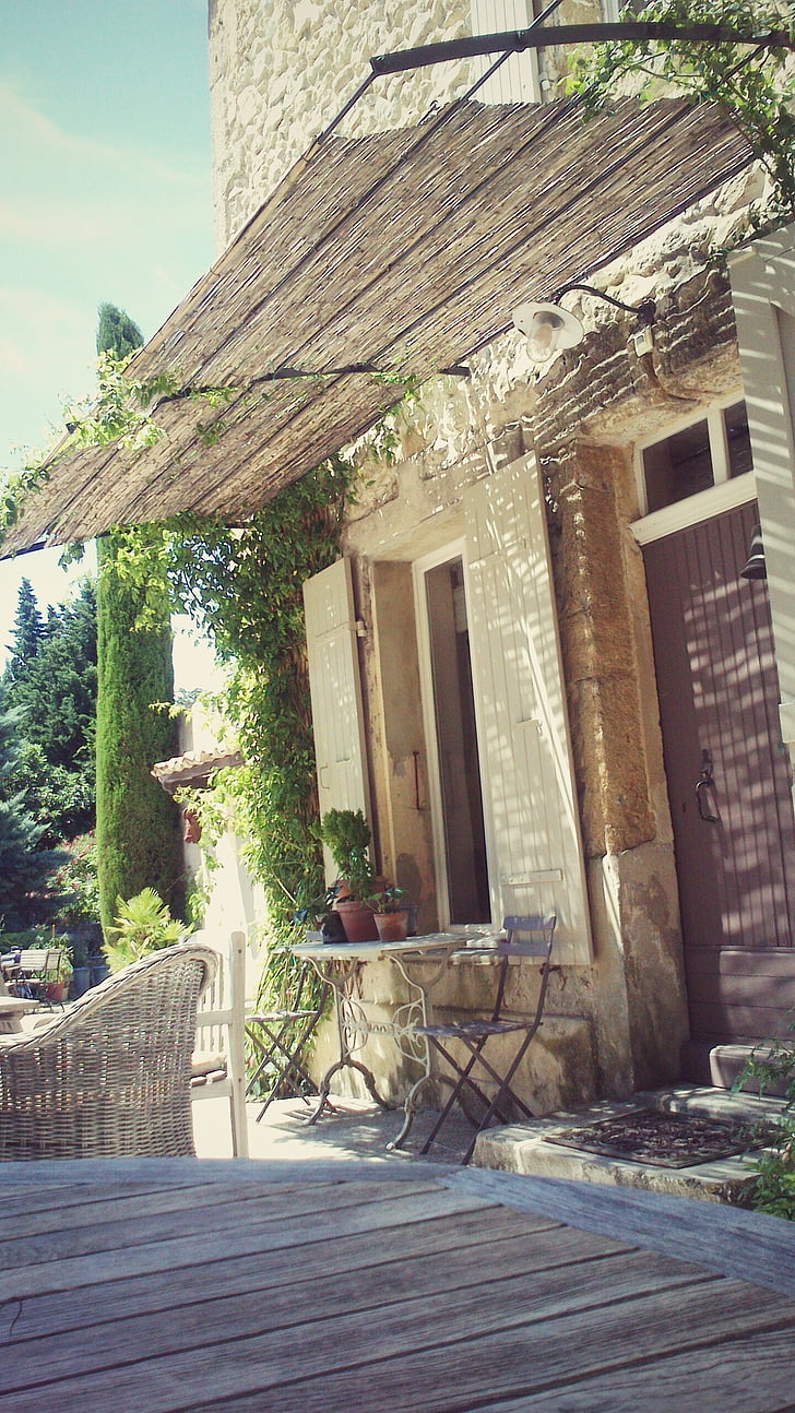 Франция, вратата, хотел, настроение, слънце, архитектура, уютен