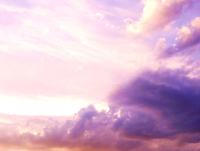 cel, Rosa, posta de sol, núvol, color rosa, núvols, natura