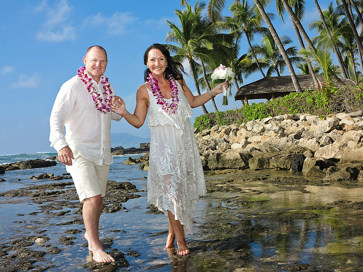 Hawaii, casament, paquets