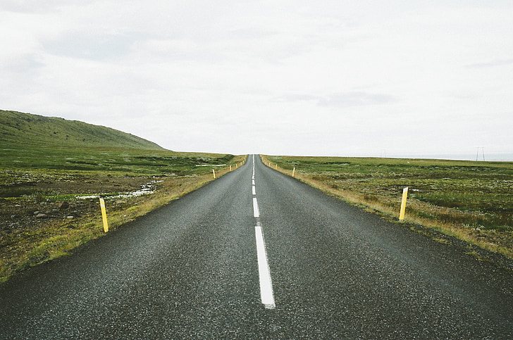highway, road, markers, travel, journey, asphalt, street