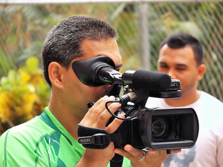camera, in, hand