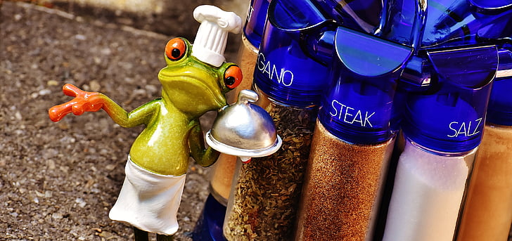 frog, cooking, spices, preparation, eat, cook, ingredient