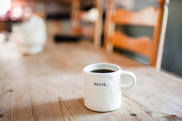 mug, cup, coffee, espresso, hot, drink, table