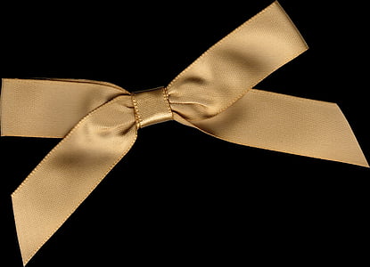 band, gift loop, gold, gift, bow, decoration, ribbon