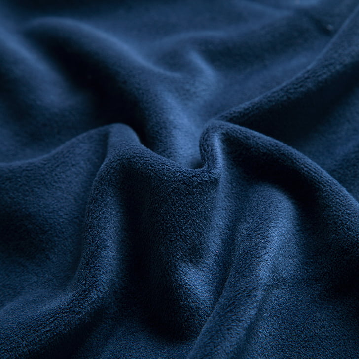 bleu marine, velours, tissu, textiles