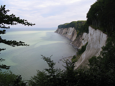 baltos Doverio uolos, Rügen, nacionalinis parkas, Jasmund, Baltijos jūros, sala, jūra