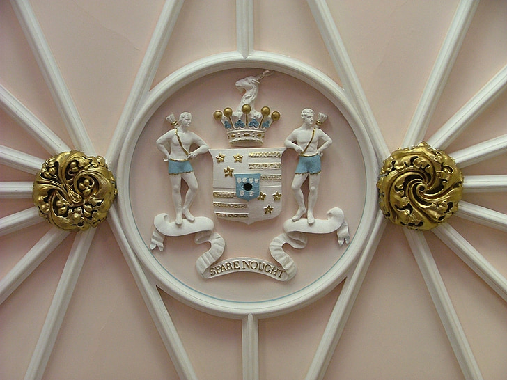 Duns Castle estate, Schottland, Wappen der Familie, Hochzeit, Motiv, UK, Geschichte