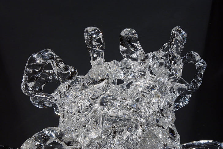 sklo, ľad, umenie, za studena, Vymazať, transparentné, sklený