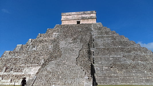 pyramid, mexico, temple, aztec, yucatan, mayan, history