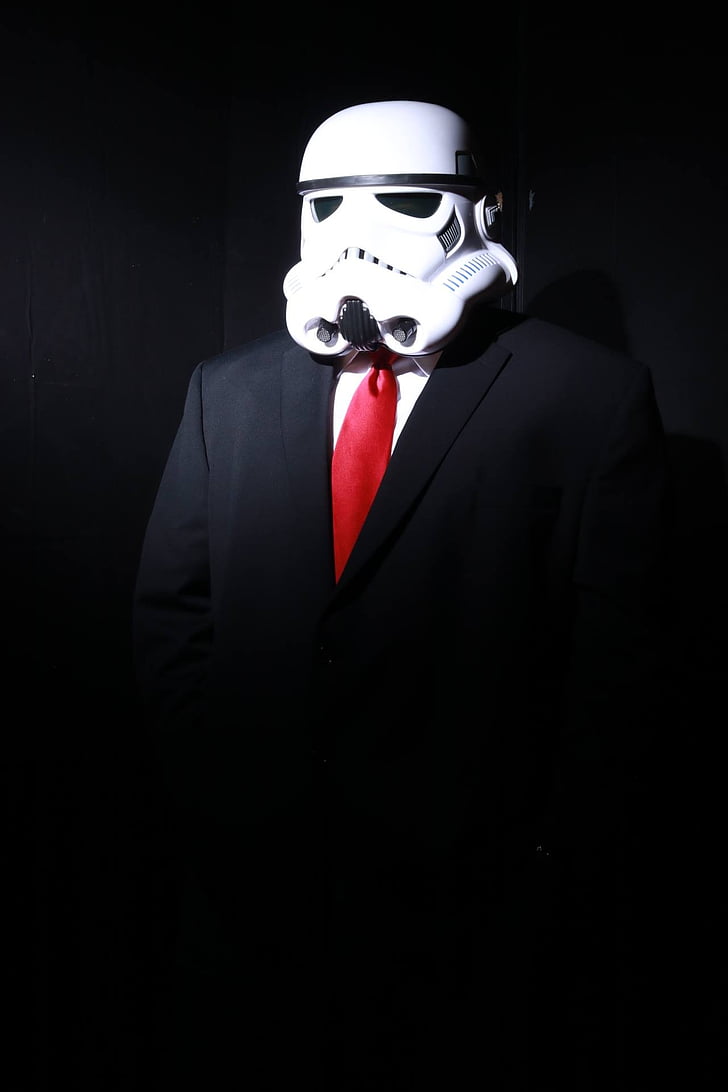 Stormtrooper, fosc, color, homes, Màscara protectora - roba de treball, persones