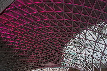station, kings cross, architecture, railway, station interior, transport, built Structure