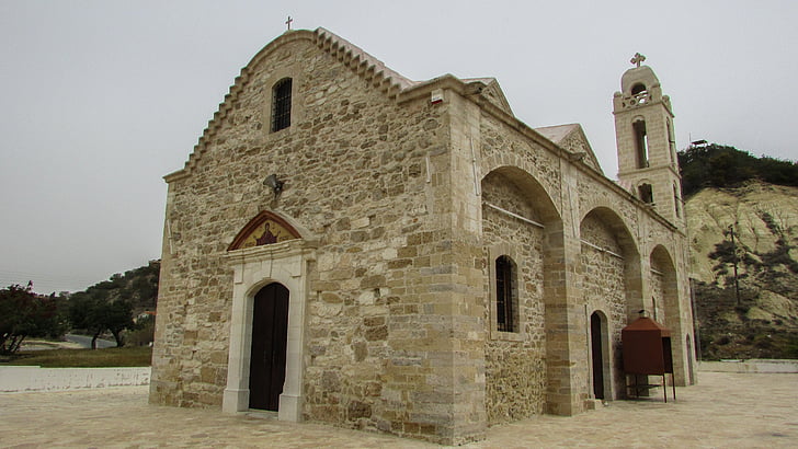 Kypr, Pyla, Panagia asprovouniotissa, kostel, středověké, ortodoxní, náboženství