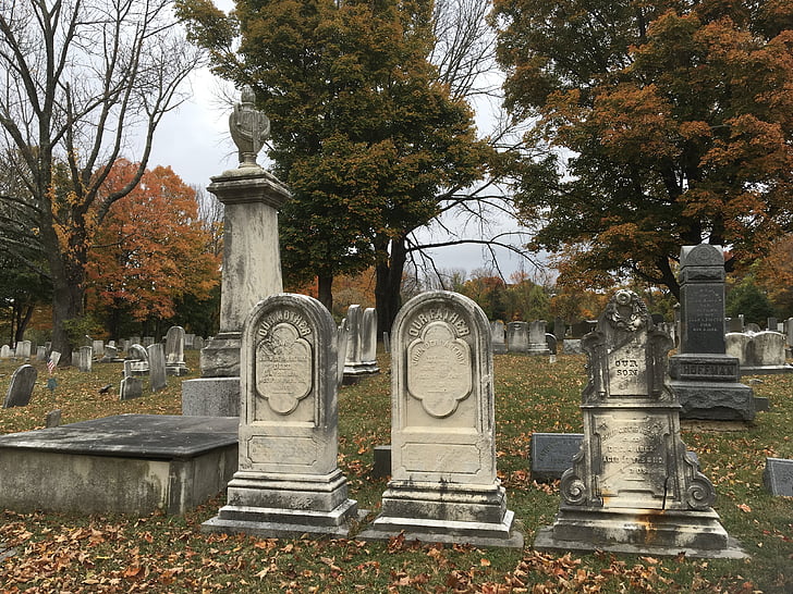 cemetery, gravestones, graveyard