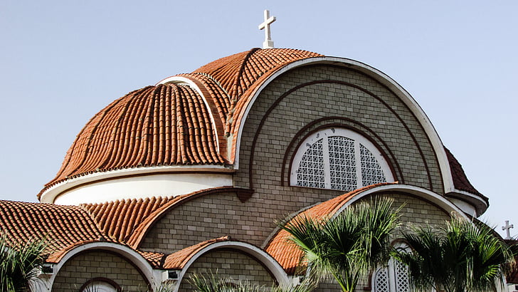 Chypre, Dherynia, Église, orthodoxe, Dôme, architecture, religion