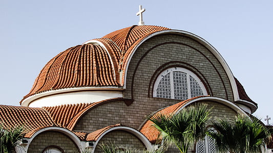 Xipre, Dherynia, l'església, ortodoxa, cúpula, arquitectura, religió