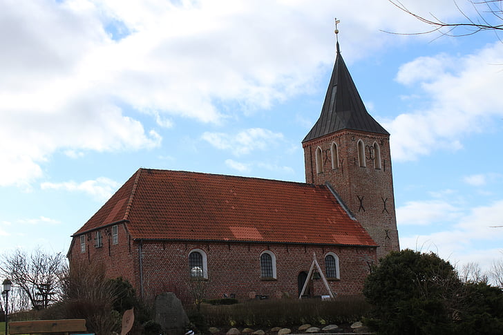 Nhà thờ st stephanus blip, Nhà thờ, Nhà thờ, xây dựng, Dithmarschen, kiến trúc
