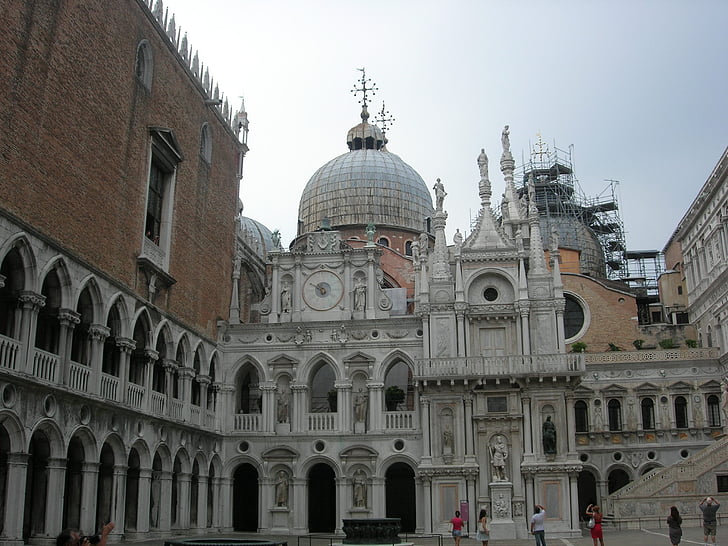 arkitektur, Italien, Venedig, historia, torget, templet, historiska