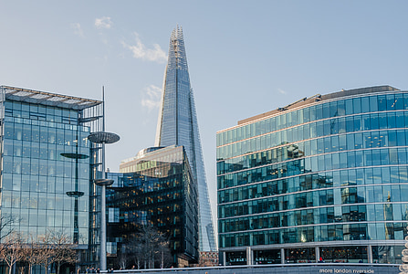 le tesson, Londres, gratte-ciel, lieux d’intérêt, l’Angleterre, fenêtre en verre, Royaume-Uni