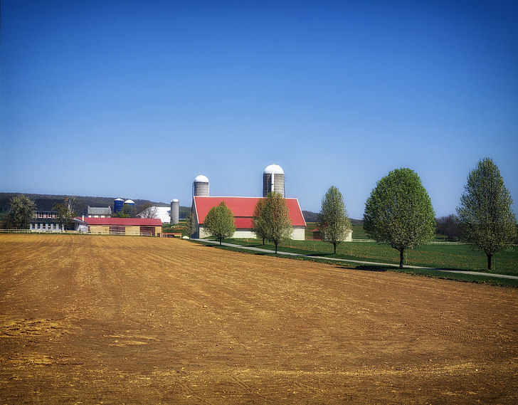 pennsylvania, landscape, scenic, farm, rural, countryside, trees