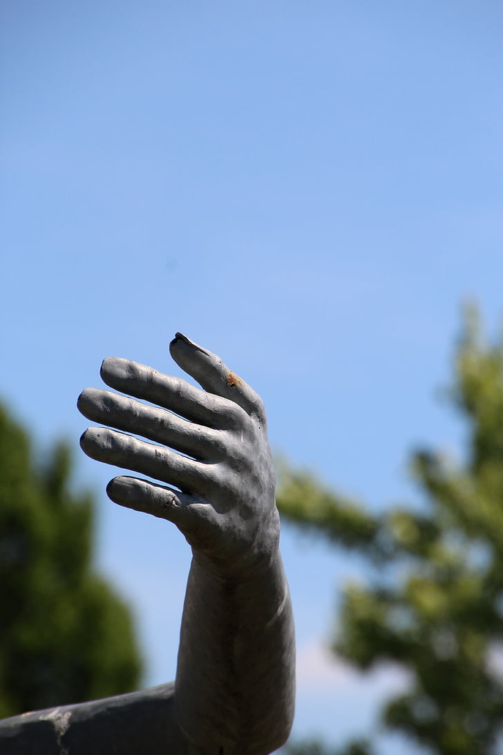 käsi, metallist, skulptuur, Statue, Art, kunsti