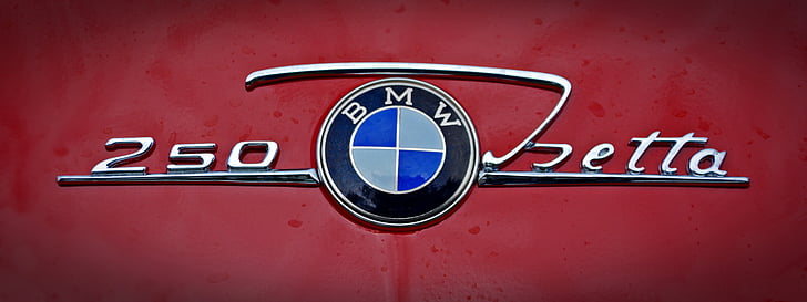 merk, symbool, BMW, Isetta, tekens, functie, Label