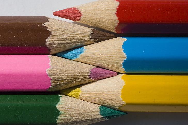 pozadina, tekstura, pozadina, olovke u boji
