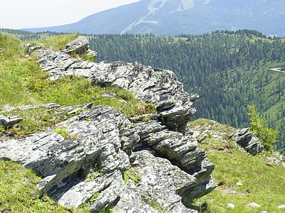 roca, piedras, montañas, Austria, montaña, piedra, empinadas
