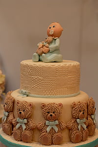 Детски рожден ден, торта, торта за рожден ден, храна, сладкарница, Честит рожден ден, Теди