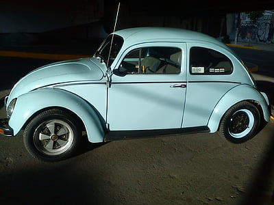 VW, Bille, VW beetle, vocho, bil, retro stil, gammeldags