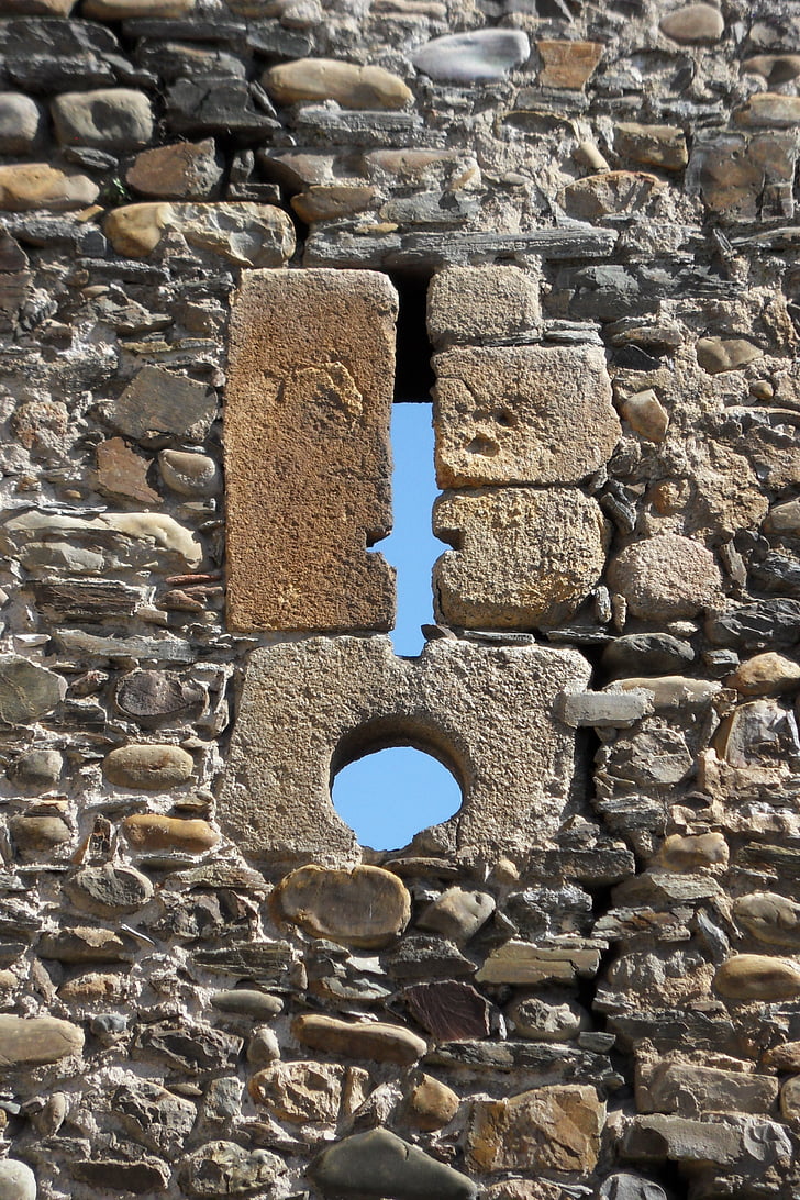 wall, hole, masonry, opening