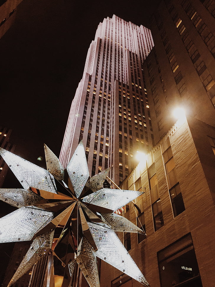 Spitze des Felsens, New York City, das Rockefeller center, Manhattan, New york, Wolkenkratzer, Architektur